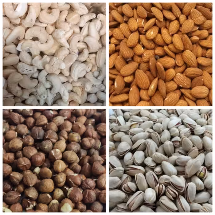 آجیل چهار مغز  خام ممتاز (250 گرمی)تضمین کیفیت ارسال رایگان