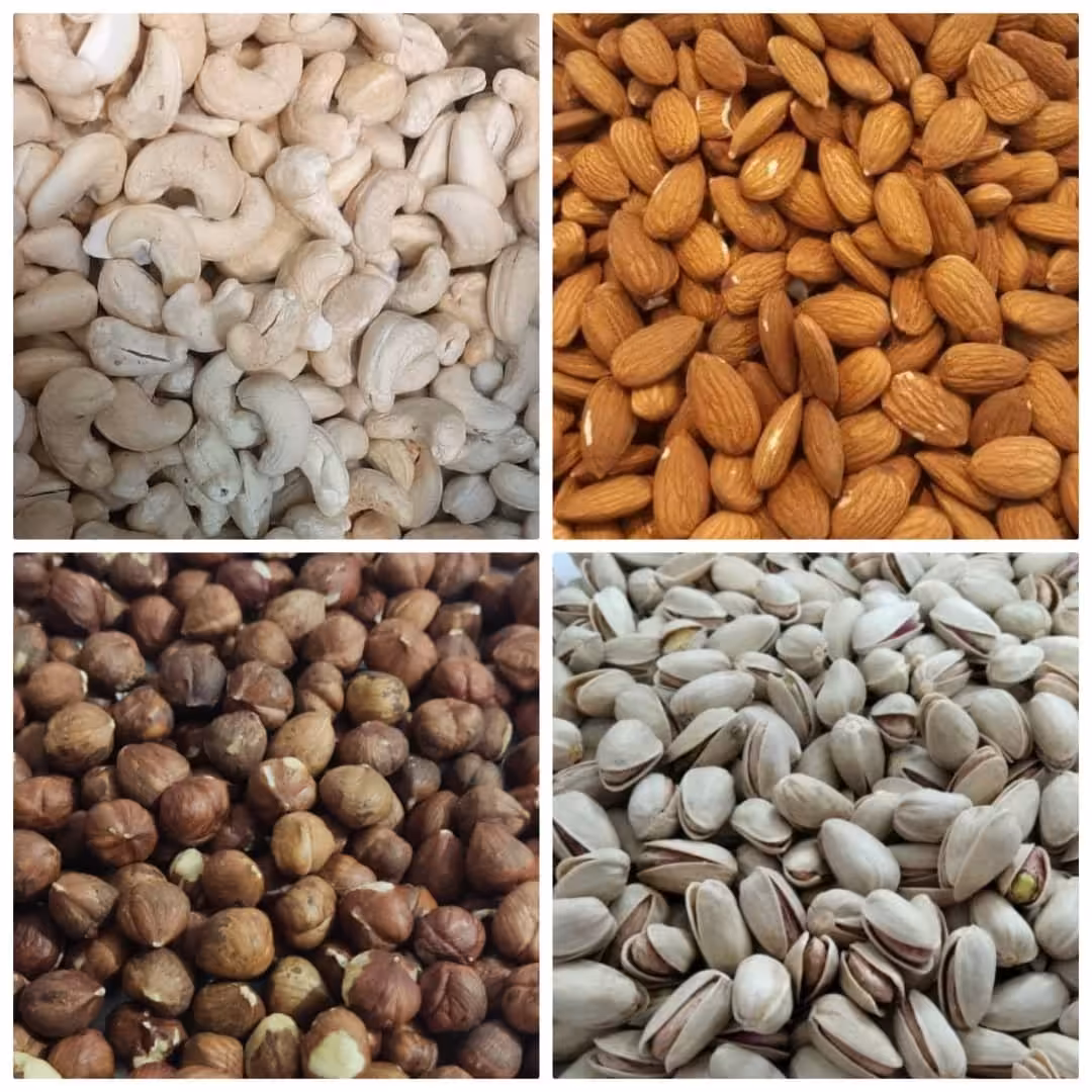 آجیل چهار مغز  خام ممتاز (250 گرمی)تضمین کیفیت ارسال رایگان