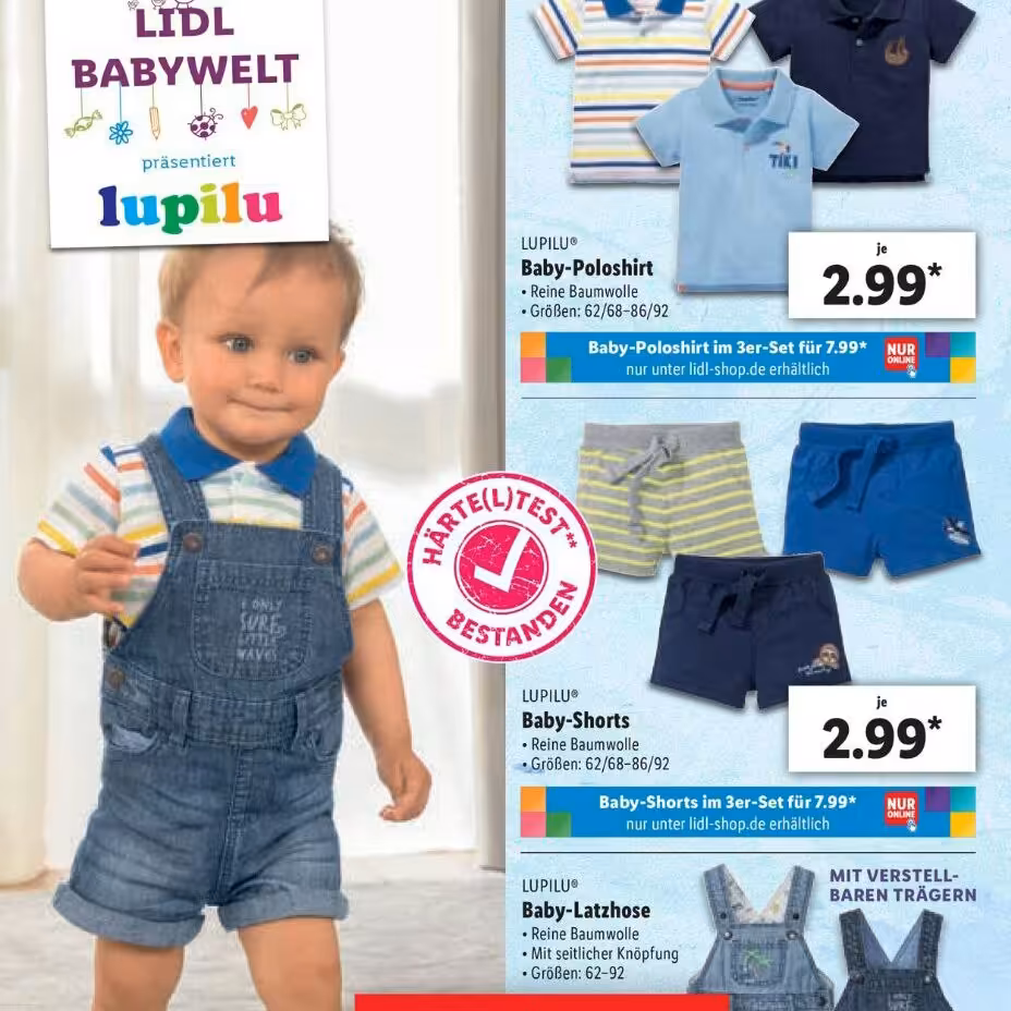 بیلر جین اسپرت نوزادی اورجینال برند لوپیلو کشور آلمان سایز 2 تا 4 ماه 