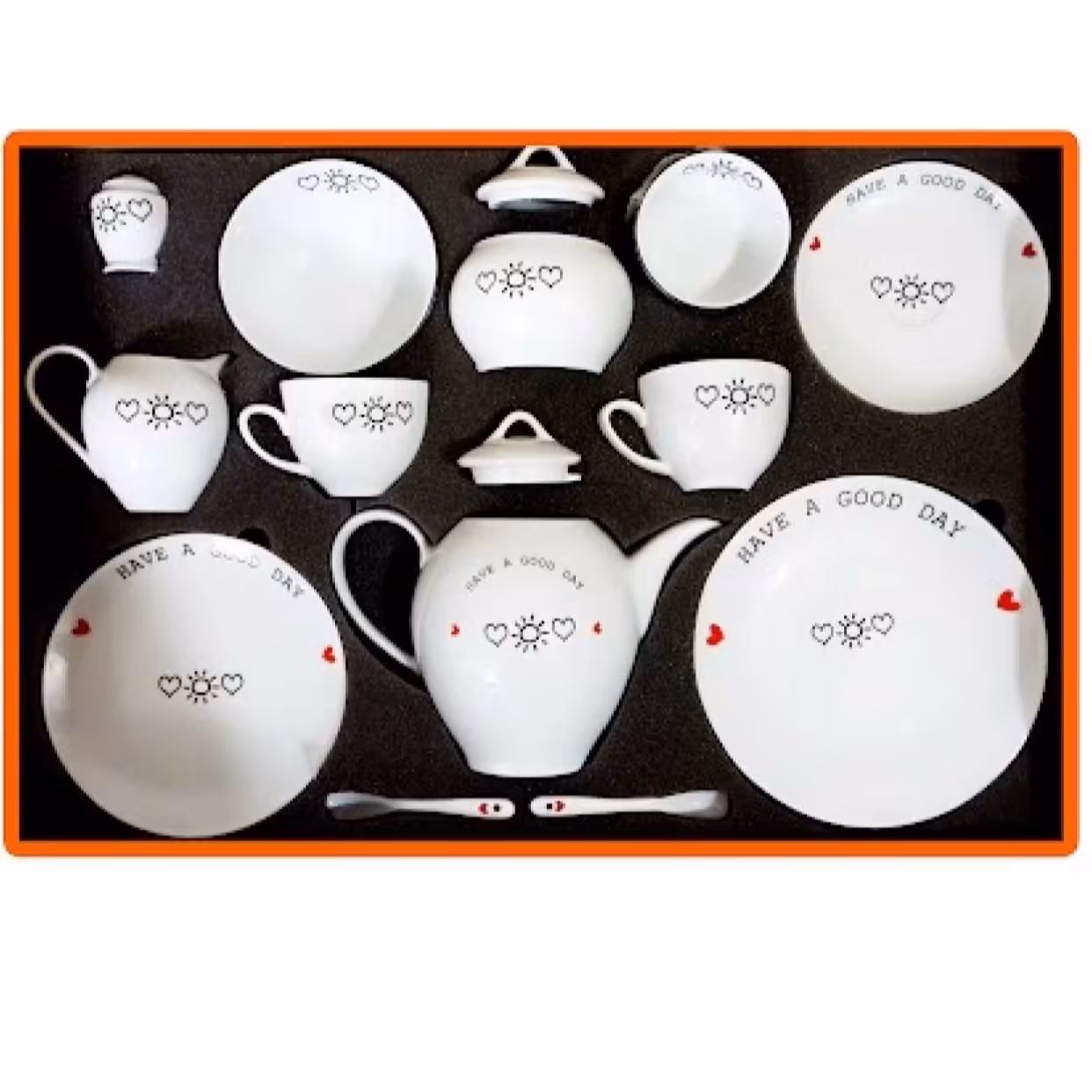 سرویس چای خوری چینی  20 پارچه بسته بندی به صورت پک هدیه ای و کادویی 