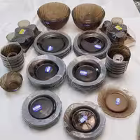 سرویس دوراکس دودی و آبی فرانسه 31 پارچه 6 نفره