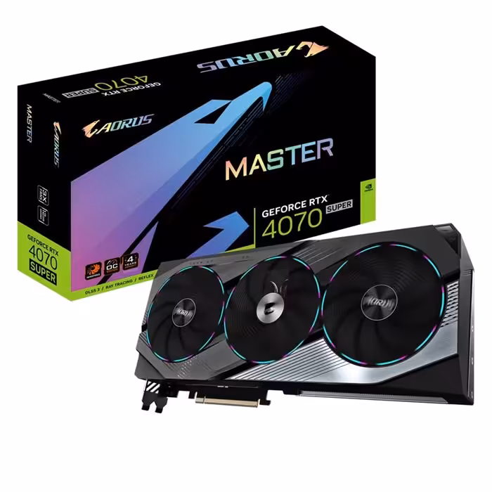 کارت گرافیک گیگابایت AORUS GeForce RTX 4070 Super Master 12GB