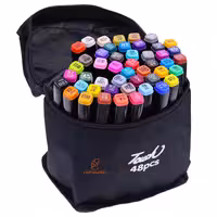 ماژیک راندو 48 رنگ 2 سر کیفی نیو تاچ