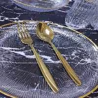 قاشق و چنگال یونیک طلایی