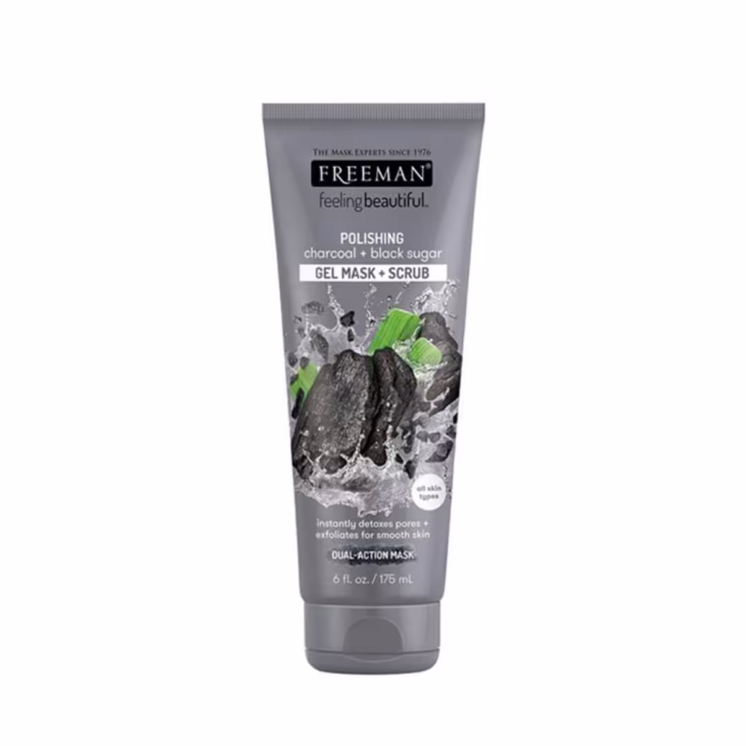 ماسک صورت زغال و شکر سیاه فریمن freeman حجم175ml