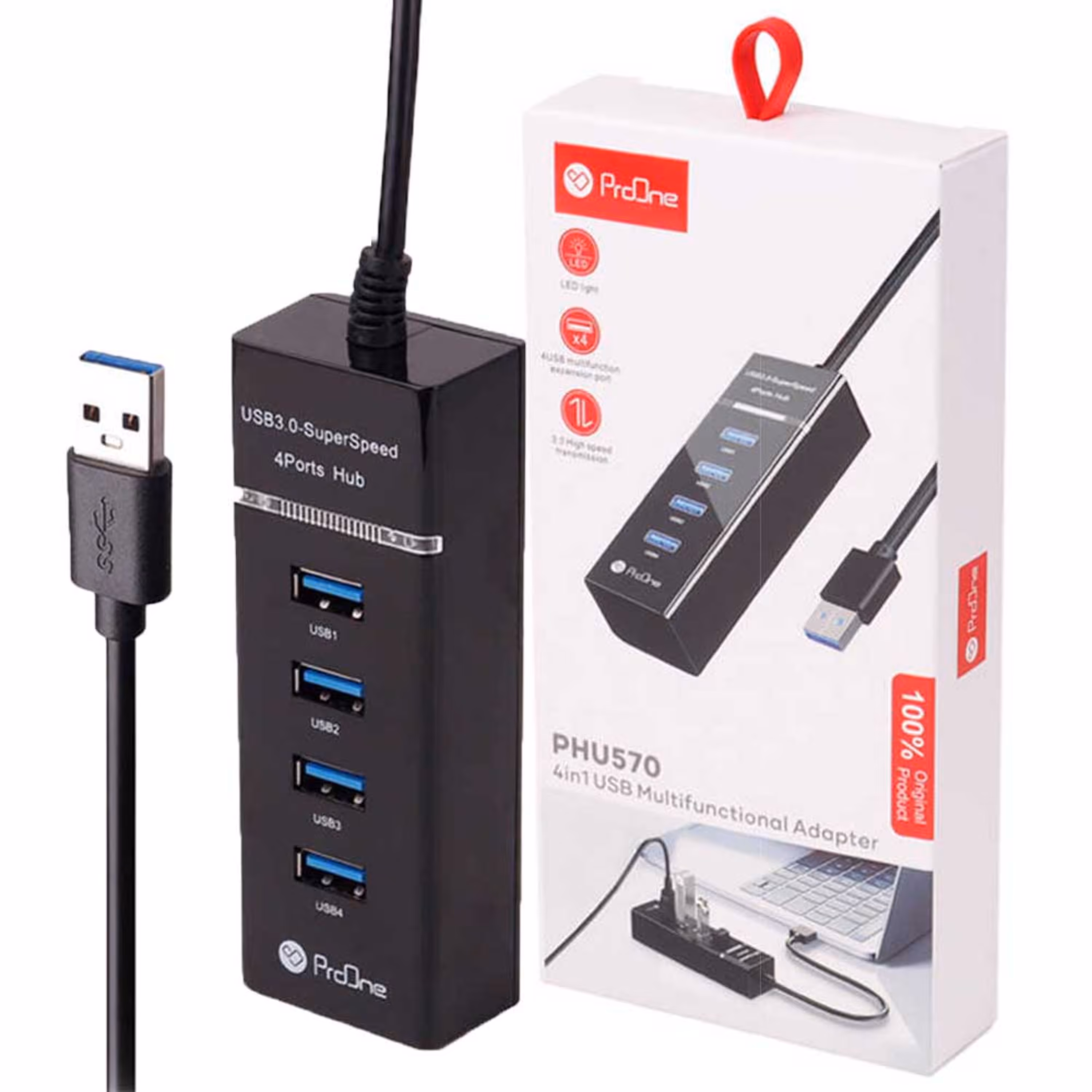 هاب 4 پورت و مبدل پرووان (ProOne) مدل PHU570