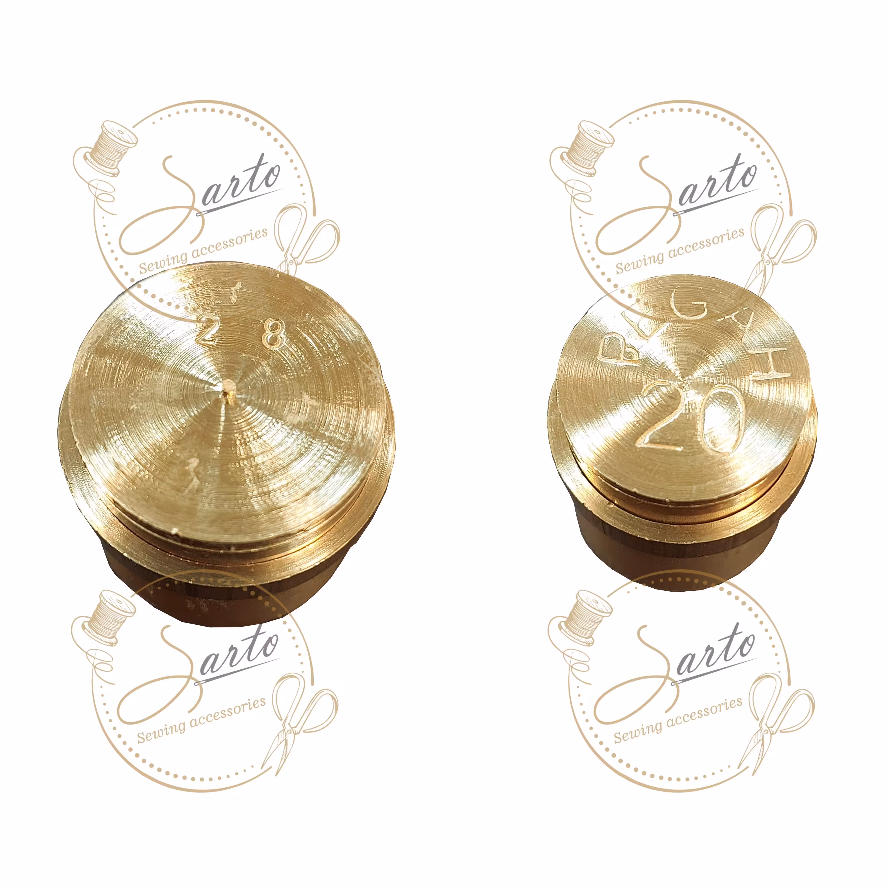 قالب دکمه شماره 20 و 28  بسته دوعددی مناسب برای دکمه زنی و دکمه پارچه ای