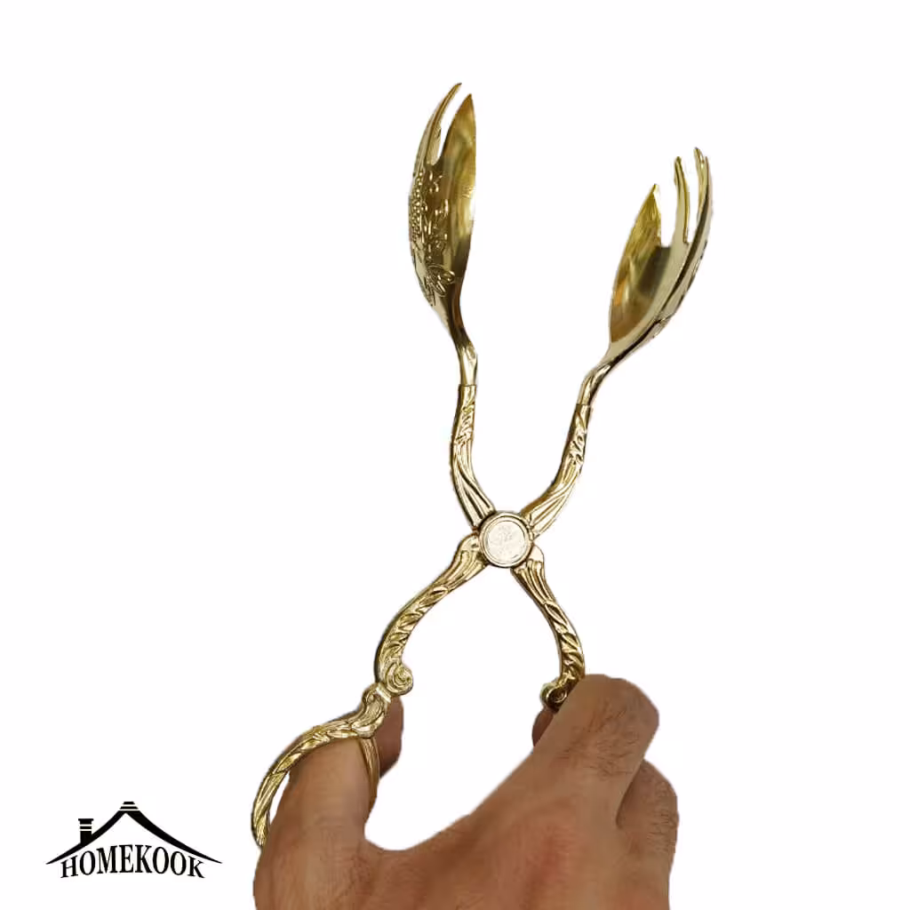 انبر سالاد خوری طلایی