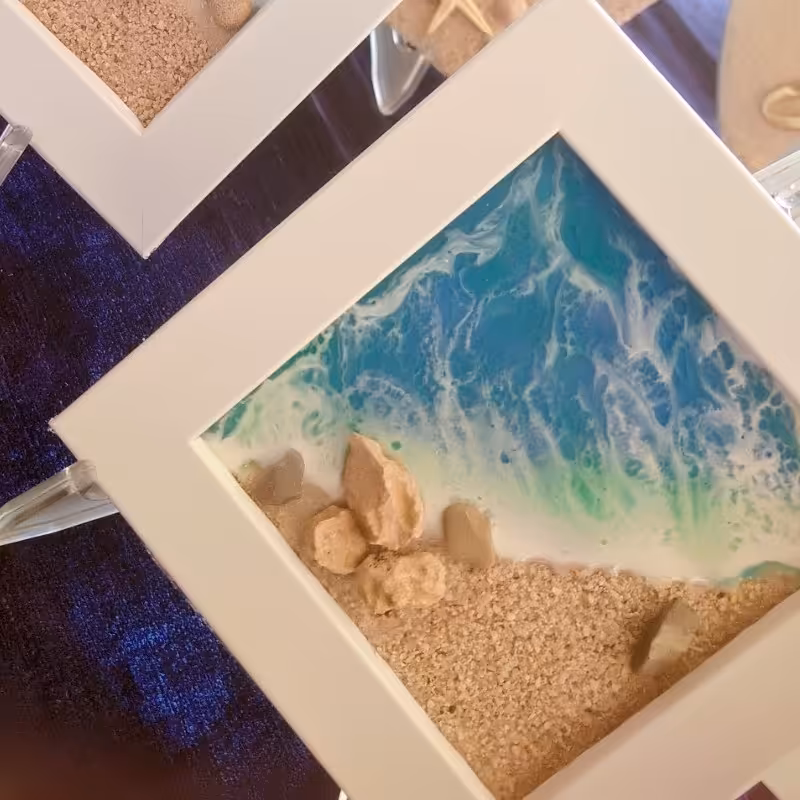 جاکلیدی دریا رزینی با قاب 