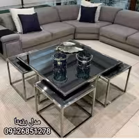 جلومبلی با 4 عسلی فلزی مدل رزیتا