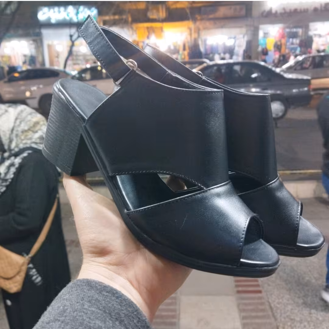 صندل مدل شقایق پاشنه پنج سانت پاخور شیک