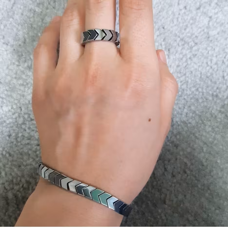 ست دستبند و انگشتر فلش