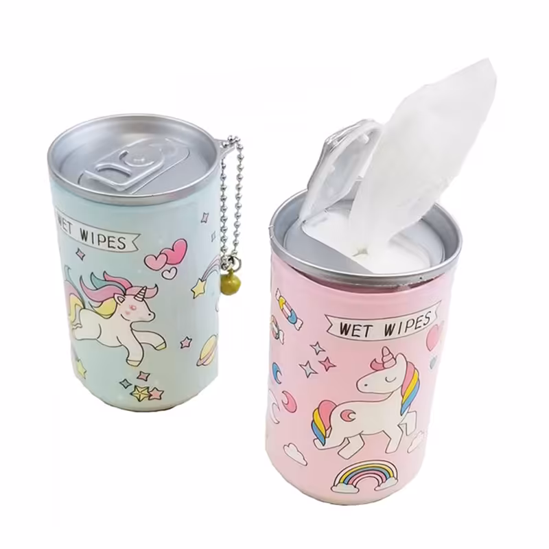 دستمال مرطوب شکل قوطی های نوشابه