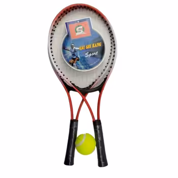 راکت جفتی تنیس خاکی جونیور به همراه توپ