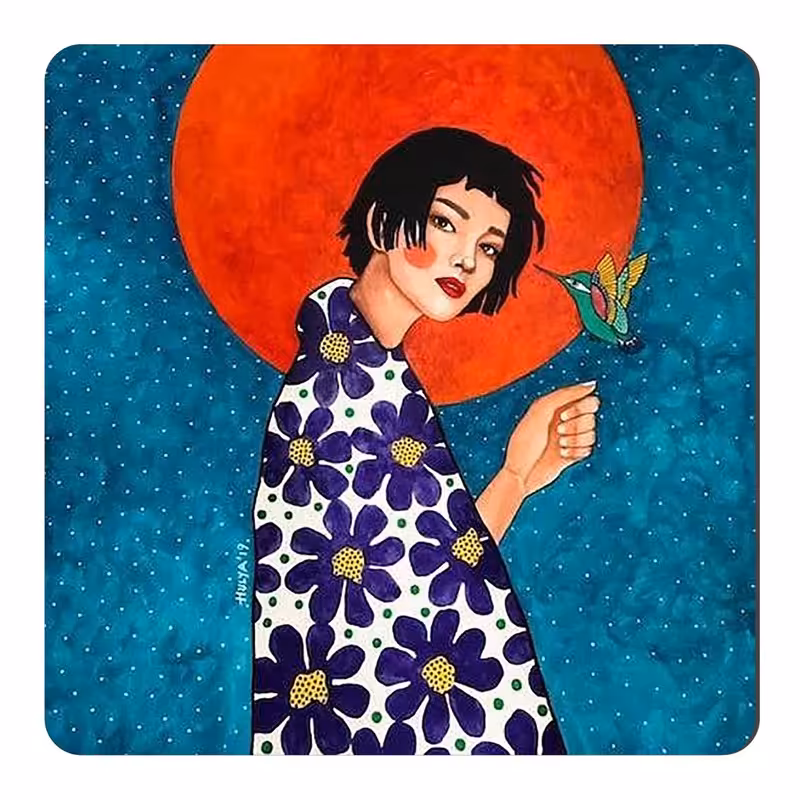 مگنت یخچال طرح بانوی شرقی کد wmg313