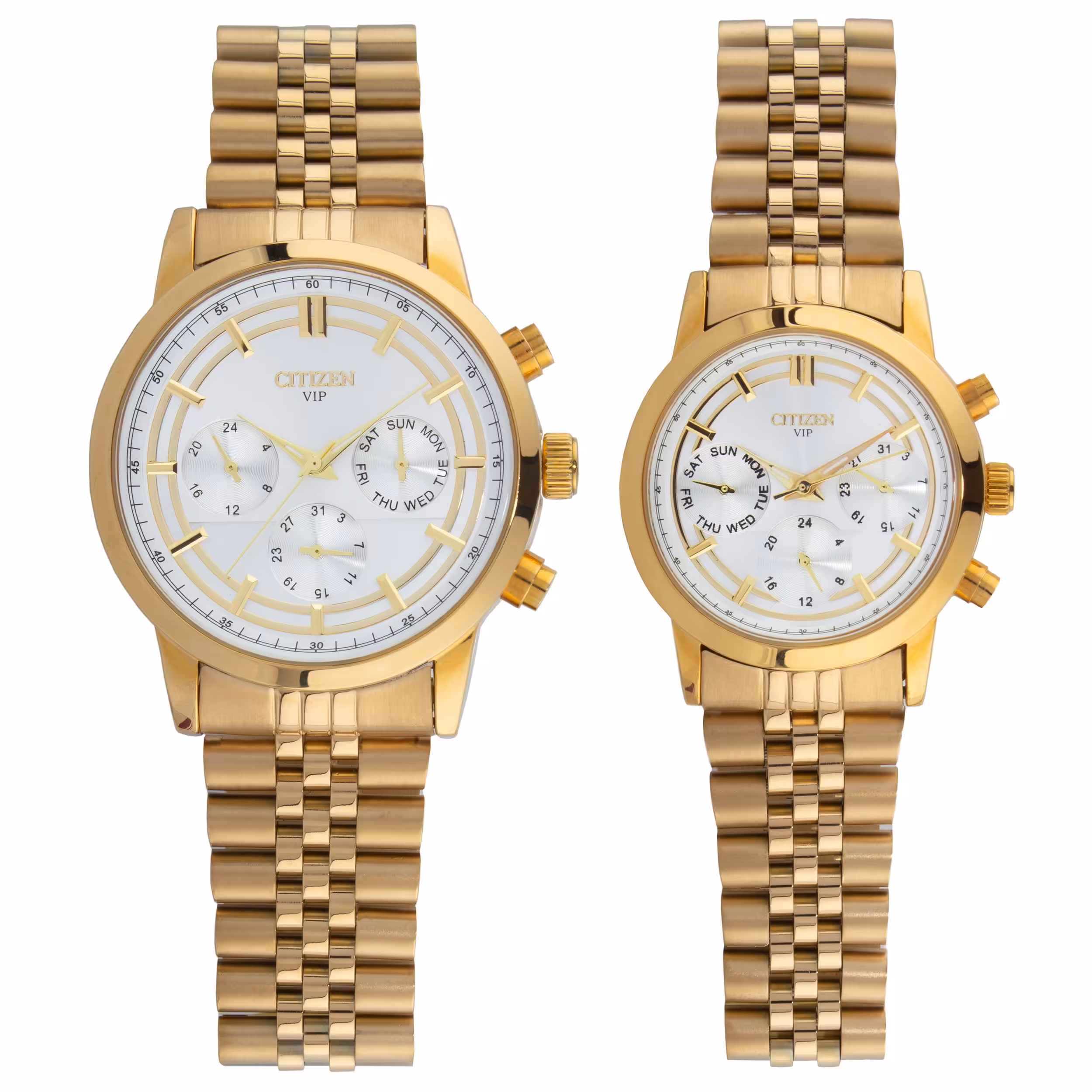 ست ساعت مچی عقربه ای زنانه و مردانه- سیتی زن- VIP 9108HS -مدل WS-34