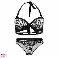مایو دو تکه زنانه مدل Fashion Concept-5699152 NZD رنگ سفید مشکی
