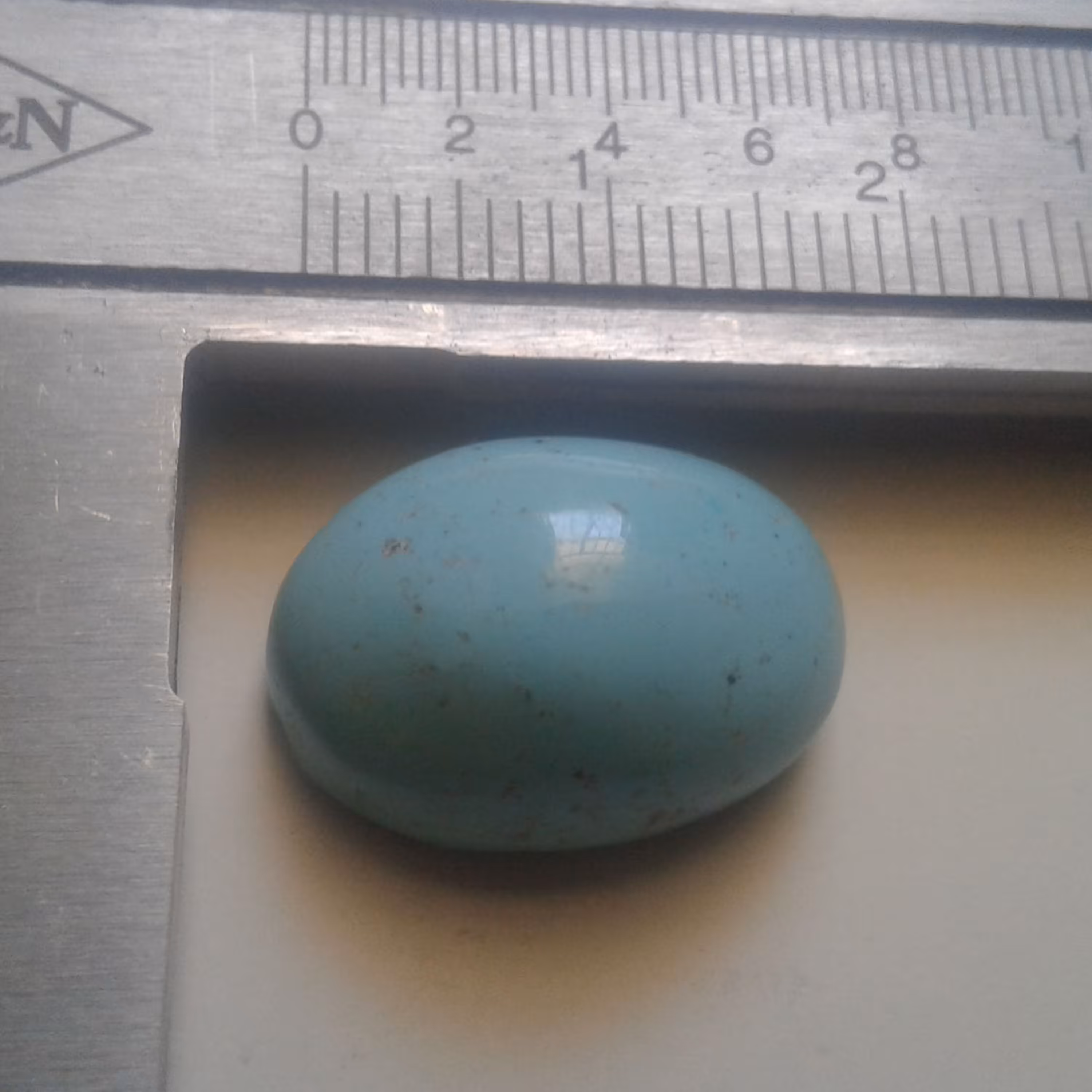 نگین فیروزه قلبی کرمان طبیعی - کد GM-10002