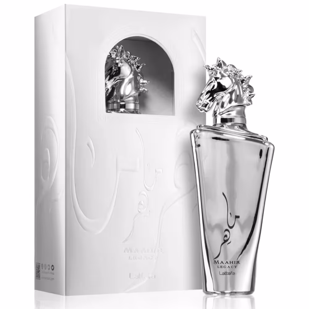 عطر ادکلن ماهر نقره ای لطافه Lattafa Maahir Lega