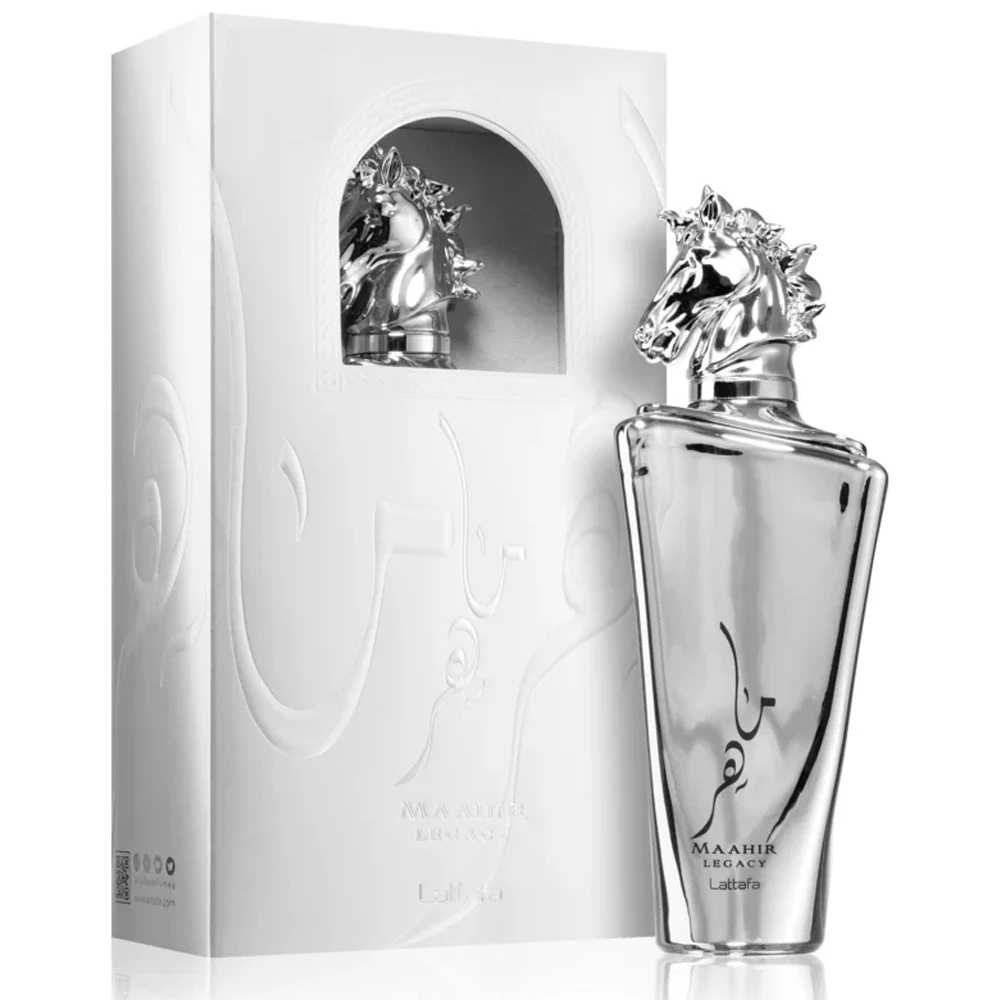عطر ادکلن ماهر نقره ای لطافه Lattafa Maahir Lega