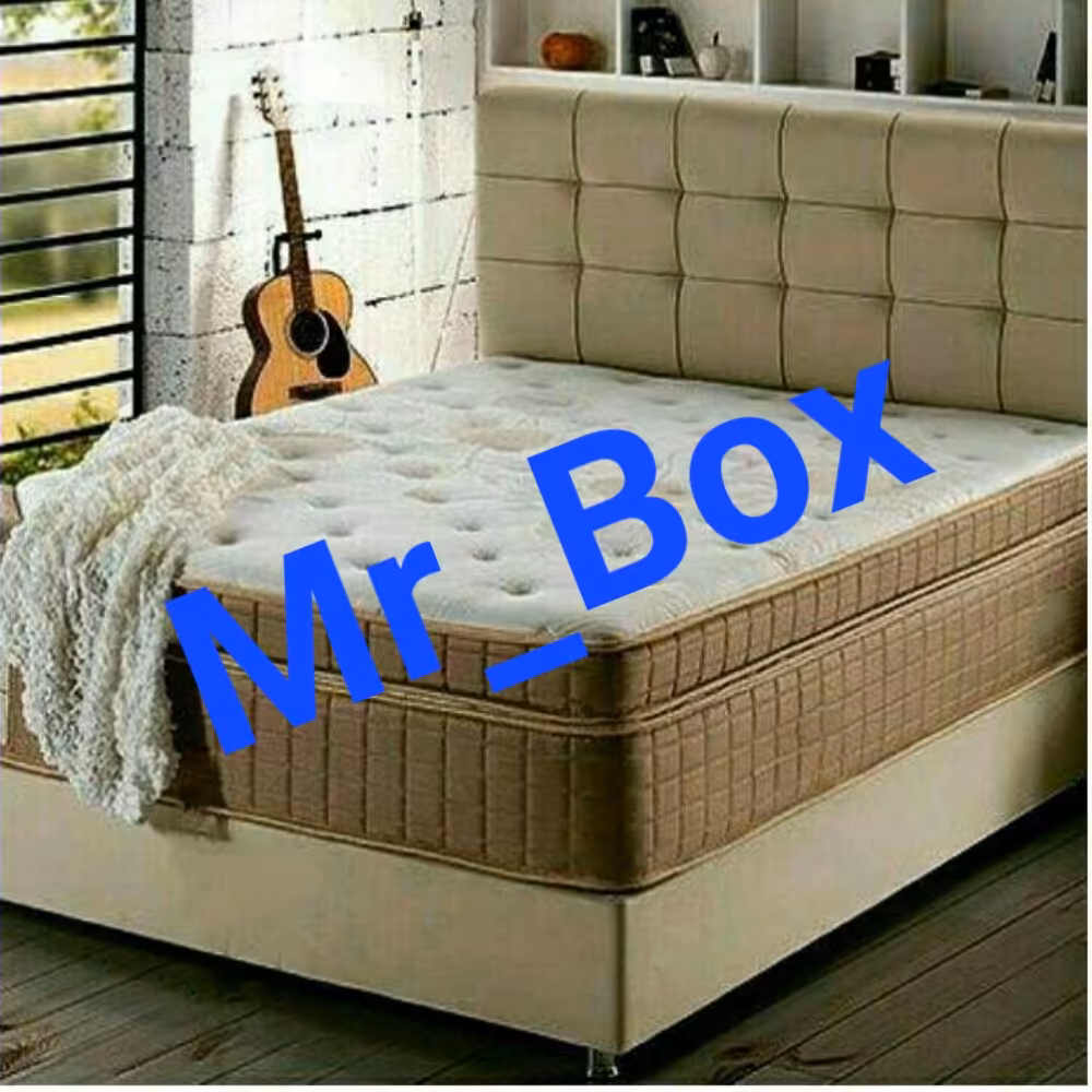 تختخواب باکس ثابت هتلی سایز 120با تاج تخت خواب بدون تشک