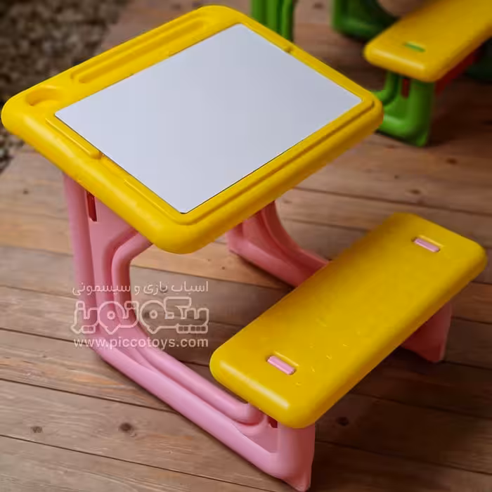 میز تحریر کودک رنگ صورتی کد p/van108/su