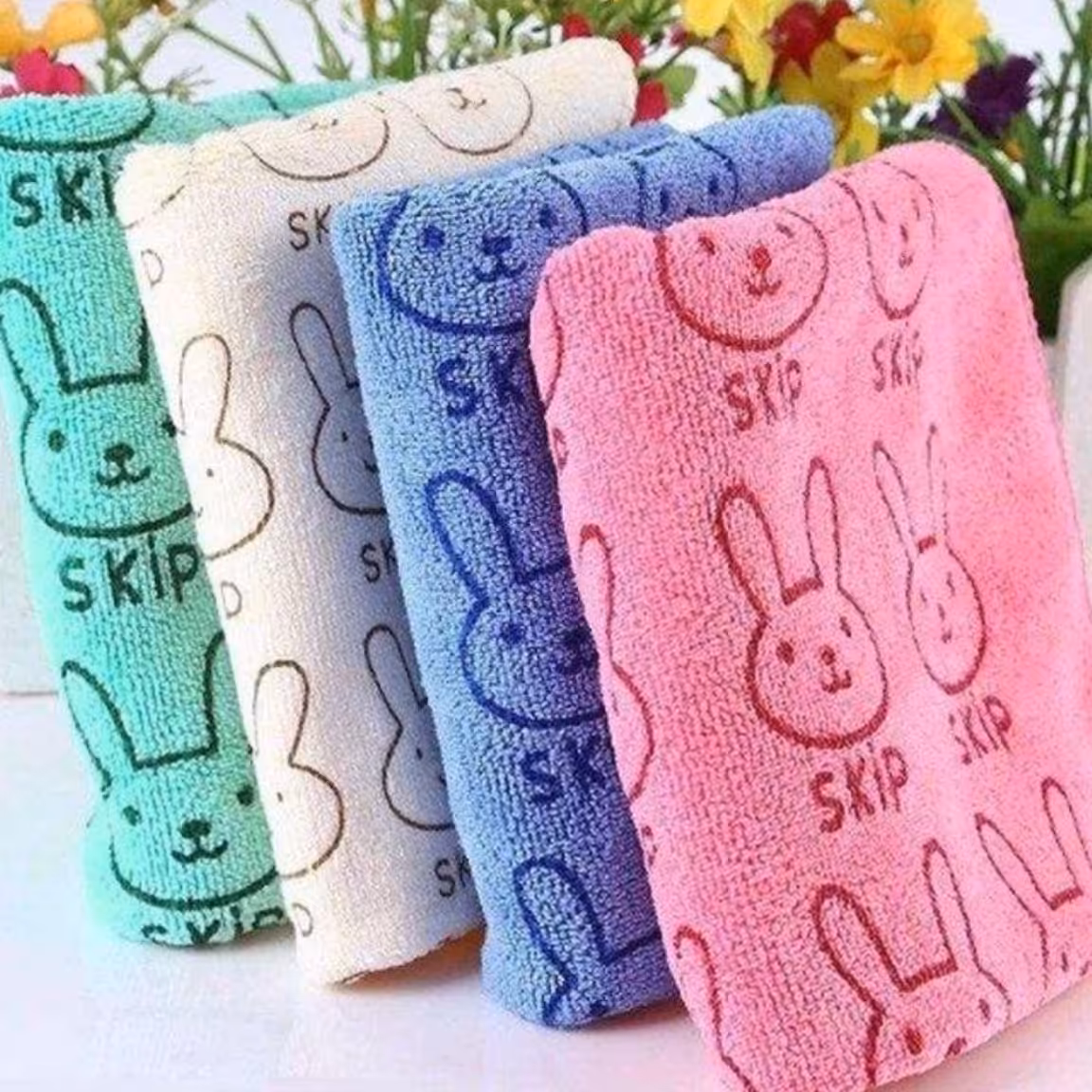 پک سه عددی دستمال نانو میکروفایبر طرح خرگوش ابعاد 40×40 ارسال رایگان