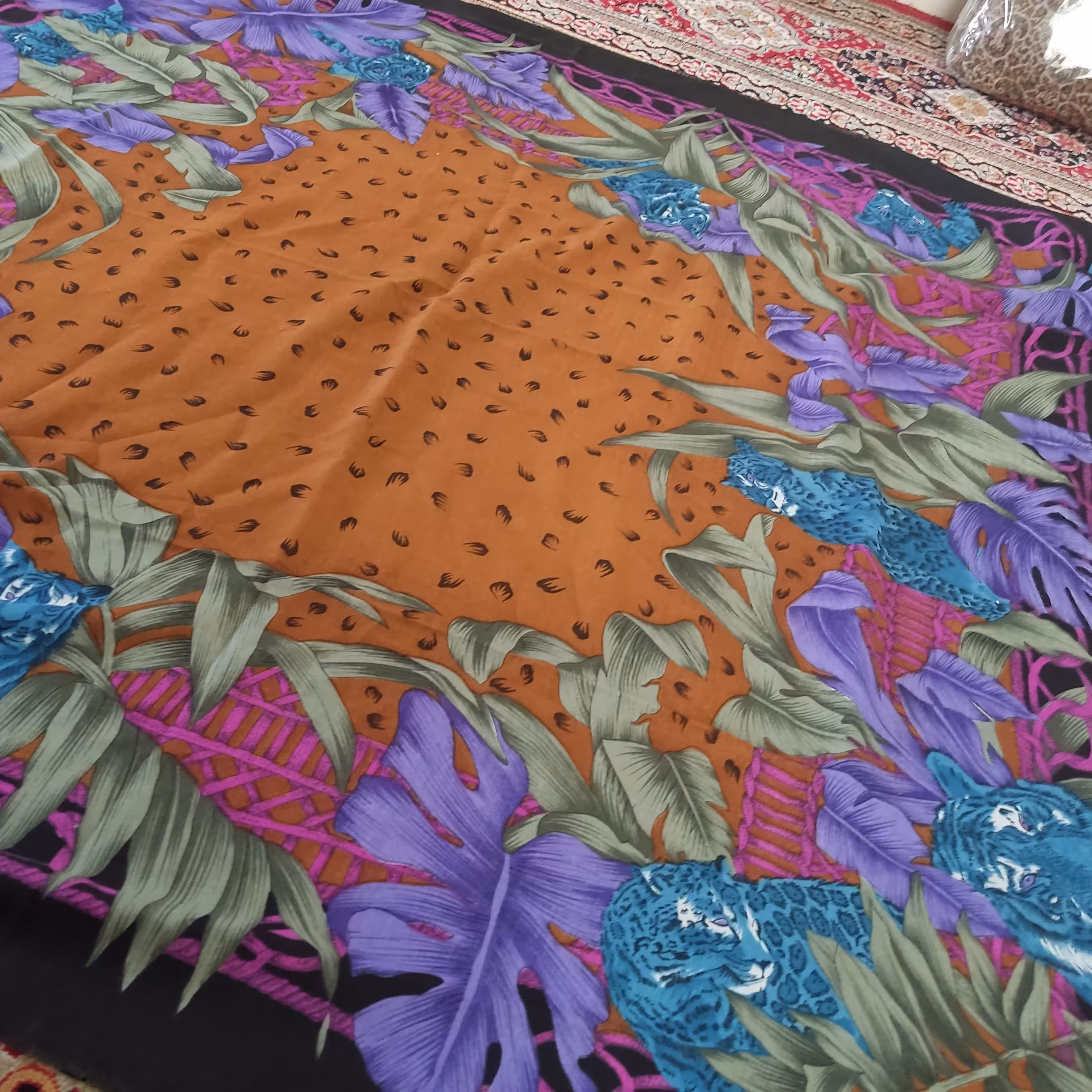 روسری قواره 120 گل