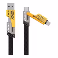 کابل تبدیل USB/USB-C به لایتنینگ/USB-C اچ تی ام مدل 4in1 طول 1.2 متر