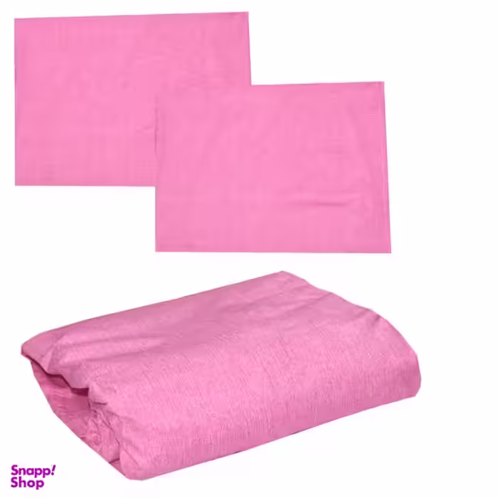 سرویس ملحفه روبالشی و روتشکی(کش دوز) موا مدل 002 دو نفره 3 تکه سایز 160x200