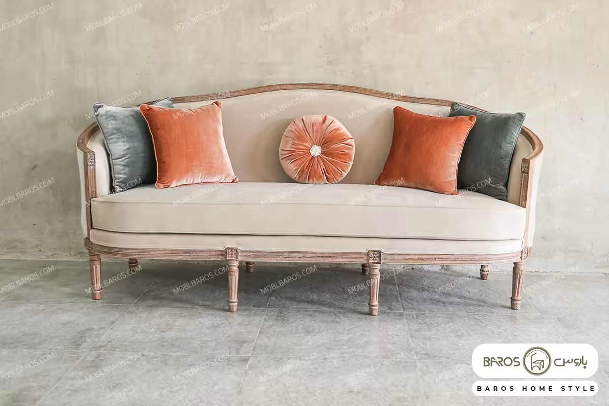 کاناپه سه نفره کلاسیک جدید مرجان