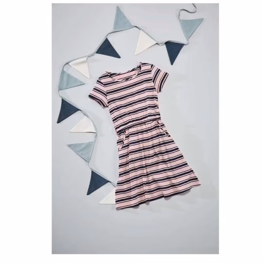 پیراهن ساحلی دخترانه پیپرتس آلمان سایز 8 تا 10 سال قد کودک 134 تا 140 کشی و نخی و خنک و راااحت