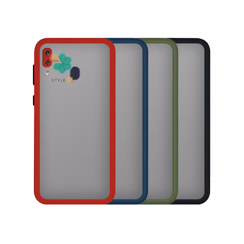 کاور گوشی پشت مات محافظ لنزدار مناسب Samsung Galaxy A20e