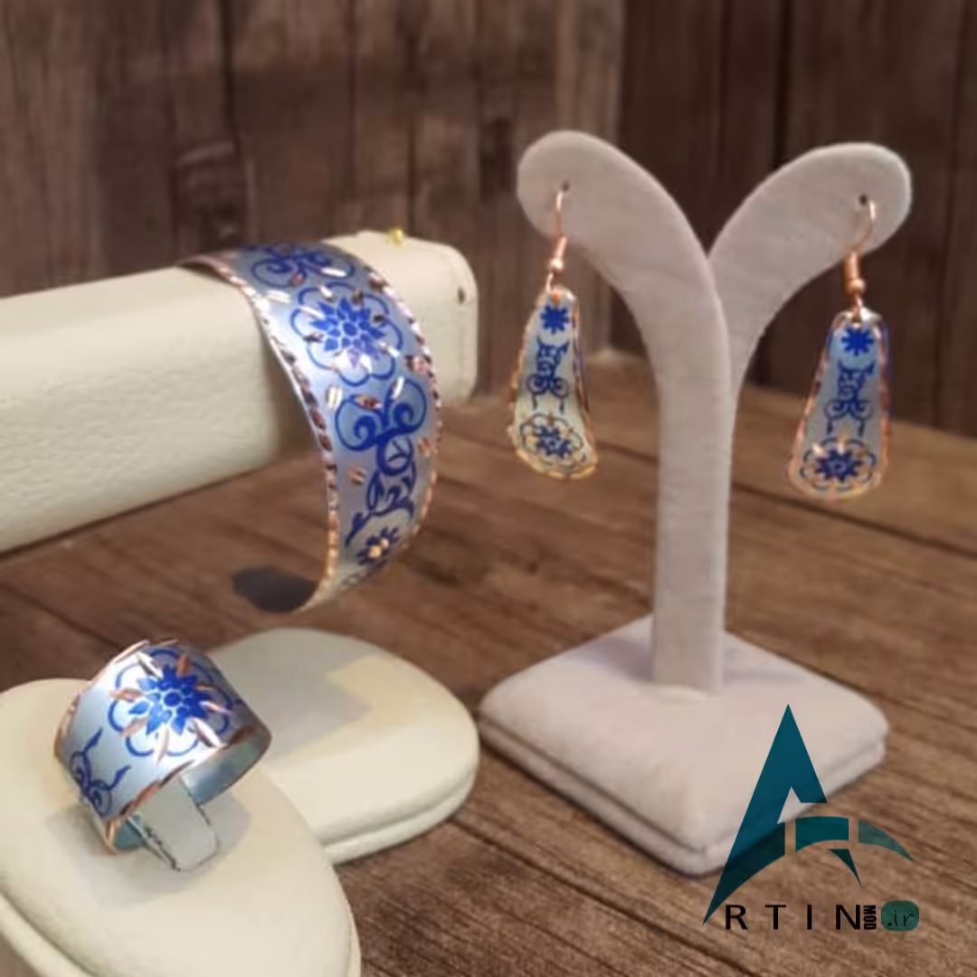 ست دستبند ، انگشتر و گوشواره کد 1010