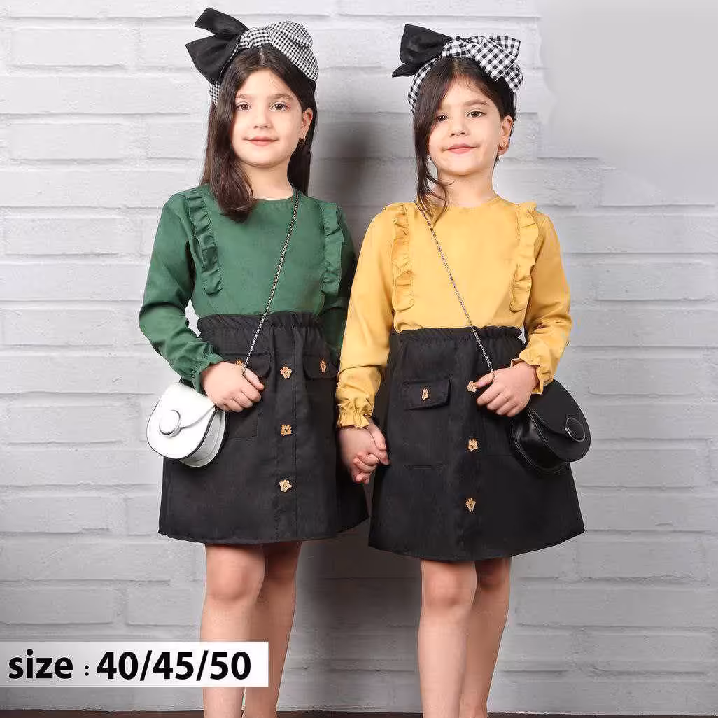 ست شومیز دامن دخترانه پاییزه سایز 40 تا 50 جنس میکرو