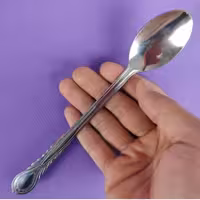 قاشق شربت استیل وکیوم مدل دلی بسته 12 عددی