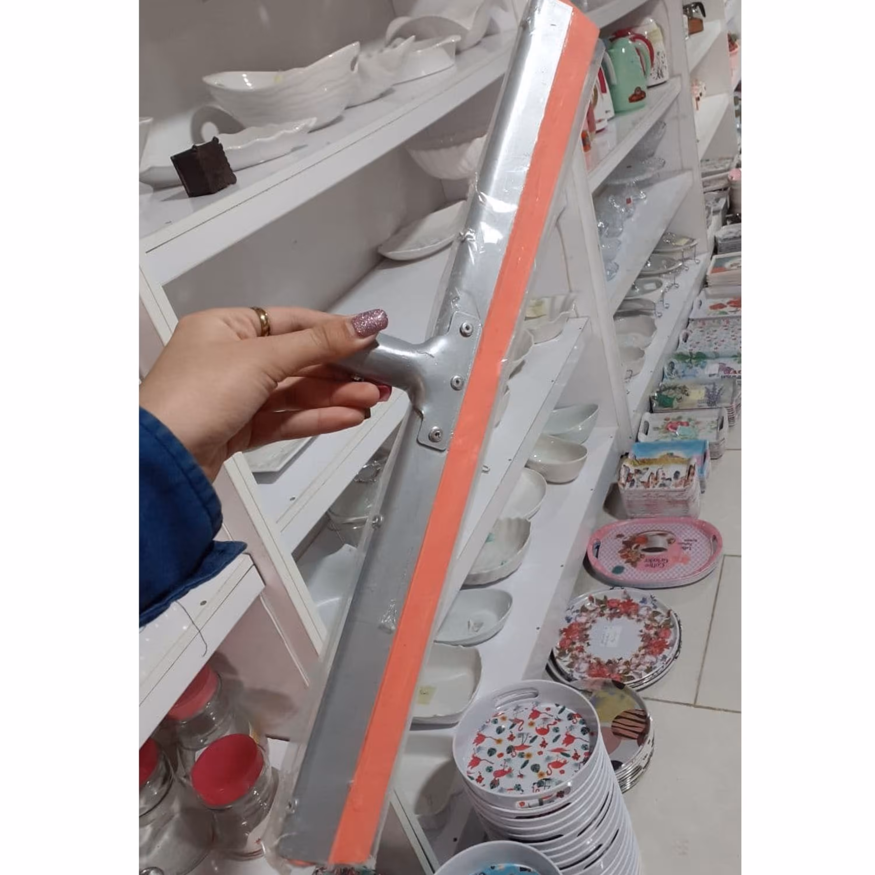 آب جم کن تی طی 50 با دسته پشت فلزی زمین شو