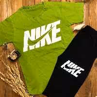 تیشرت شلوارک نوجوان اسپرت نایک مناسب 9 تا 15 سال جنس پنبه سوپر 