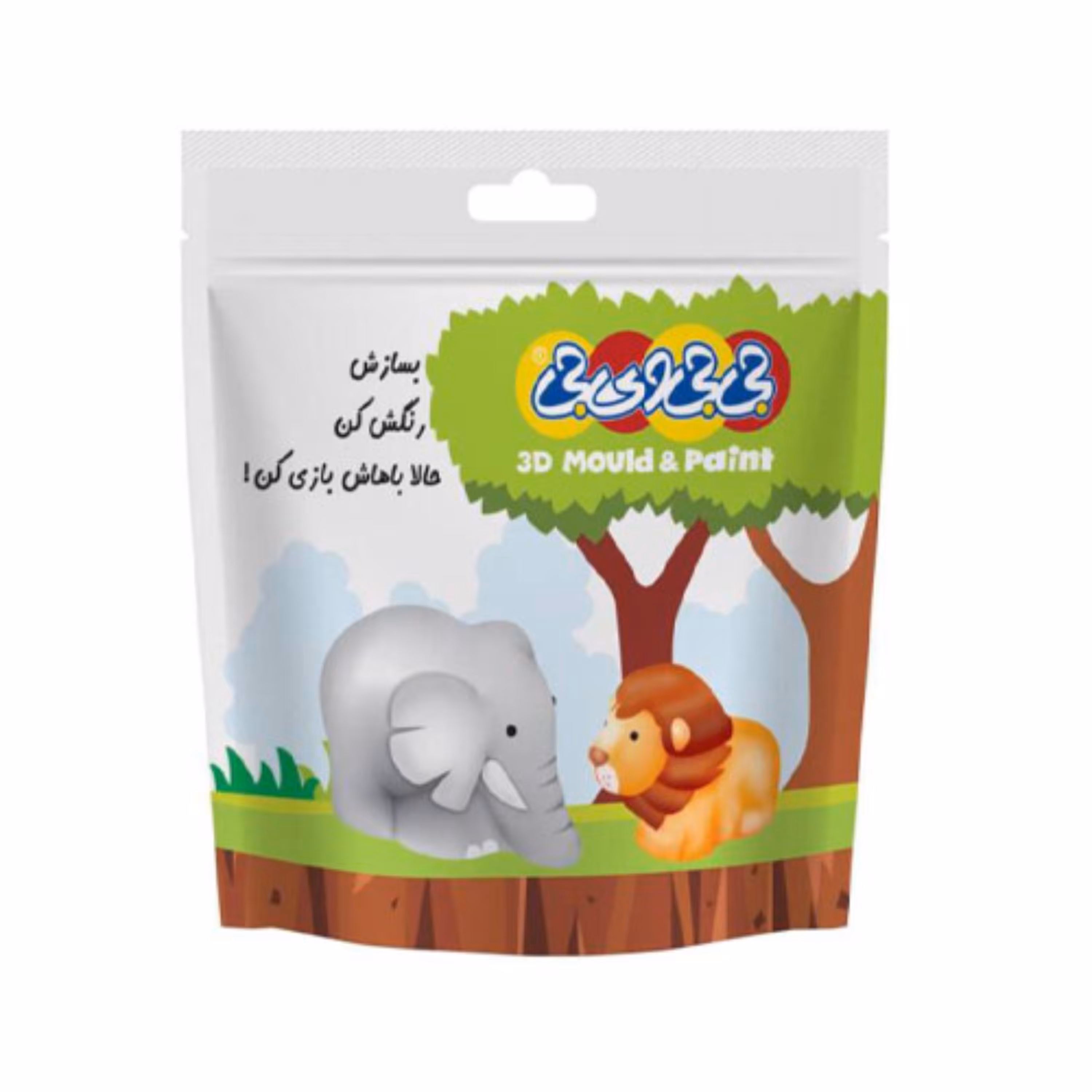 بسته ساختنی شیر و فیل جی جی وی جی