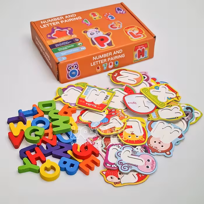 پازل چوبی جایگذاری حروف الفبا کد 4353159