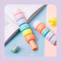 هایلایتر فانتزی طرح ماکارون 6 رنگ