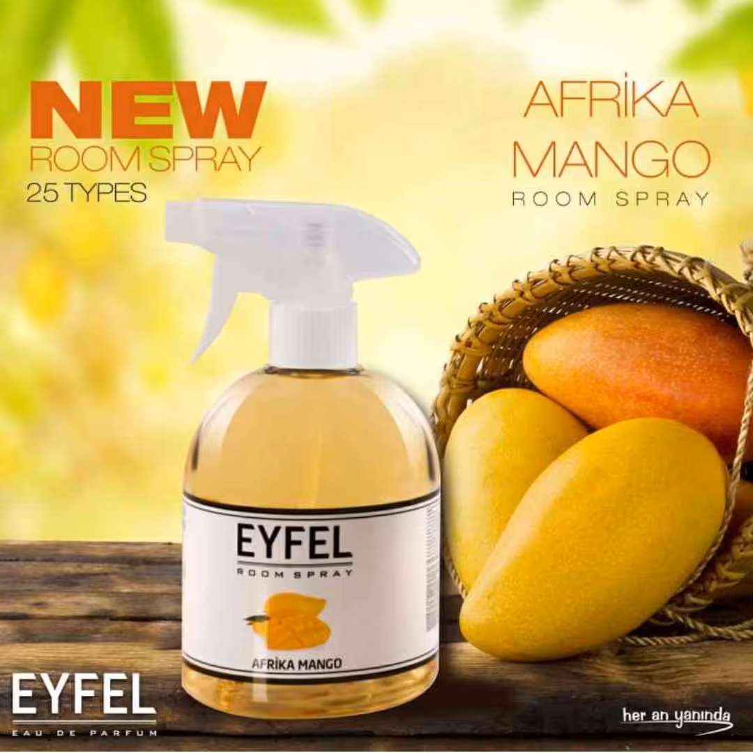 اسپری خوشبو کننده هوای ایفل اصلی  ساخت ترکیه با رایحه  انبه افریقایی (500 میل)