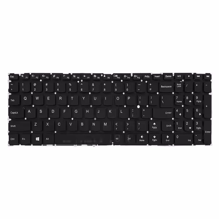 کیبورد لپ تاپ لنوو مدل Ideapad 300 مشکی اینترکوچک بدون فریم