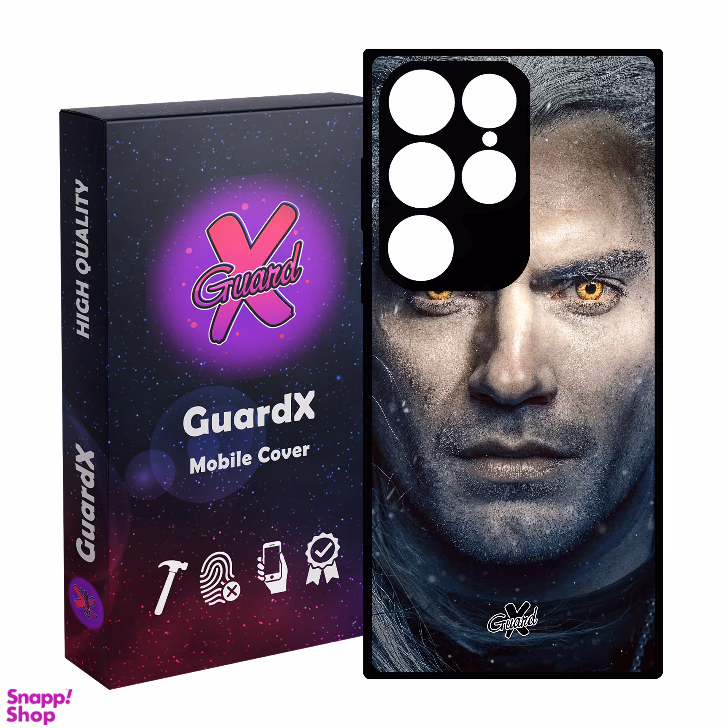 کاور گارد ایکس طرح Witcher مدل Glass10177 مناسب برای گوشی موبایل سامسونگ Galaxy S24 Ultra