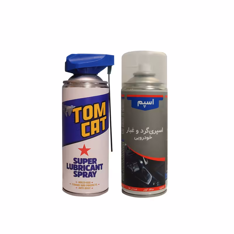 اسپری پاک کننده چند منظوره و پاک کننده گردوغبار مجرای هوا دوپلی کالر مدل dust2 حجم 400 میلی لیتر مجموعه 2 عددی