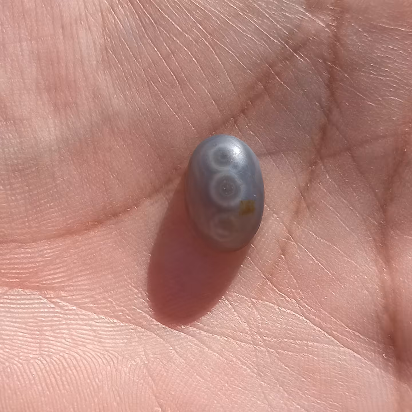 سنگ باباقوری سه چشم آبی طبیعی اصل درجه یک زیبا
