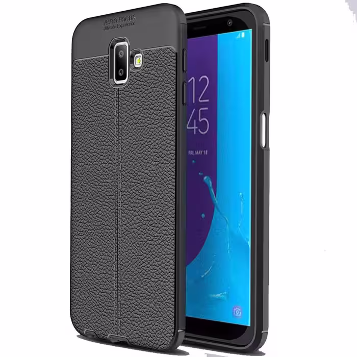 قاب ژله ای طرح چرم موبایل مناسب برای گوشی سامسونگ Galaxy J6 Plus
