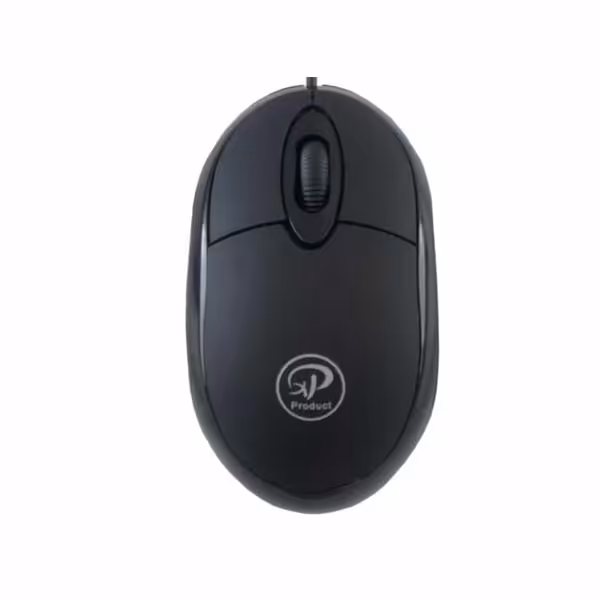 موس ایکس پی سیم دار با کیفیت عالی رنگ بدنه مشکی پورت اتصال یو اس بی