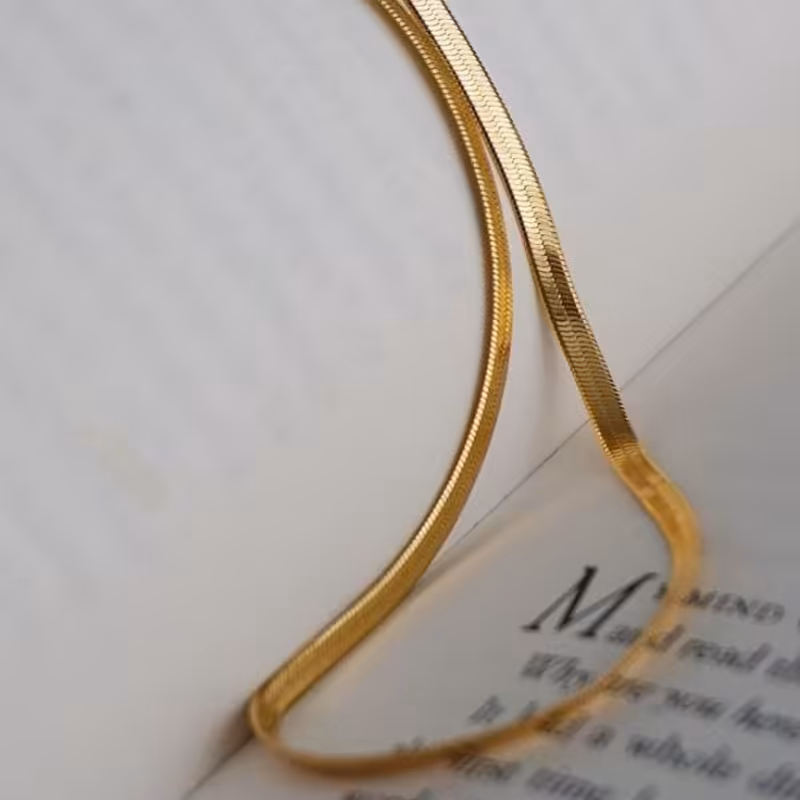 گردنبند هرینگبون ژوپینگ اصل ضد حساسیت و رنگ ثابت 