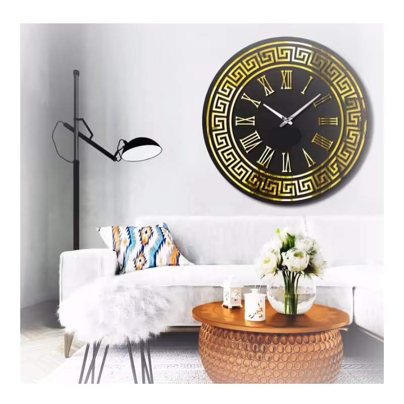 ساعت دیواری  طرح گرد مدل ورساچ